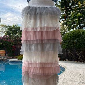 Tulle Layered Maxi Skirt